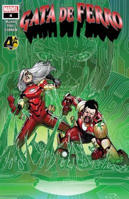 ATAQUE DA MADAME AMEAÇA! A vingança da Gata de Ferro contra Felicia Hardy produziu algumas consequências mortais. A antiga inimiga de Tony Stark, a sinistra I.A. conhecida como Madame Ameaça, foi libertada!